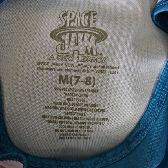 Space Jam Kids Girls Tune Squad Halloween Costume Cheerleader Dress Size M (7-8) - Picture 7 of 10